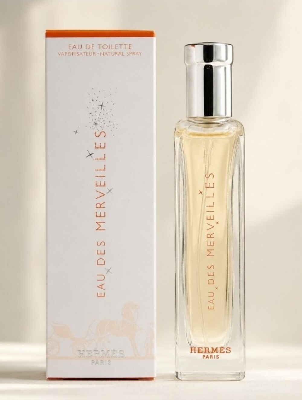 Hermès Eau des Merveilles Eau de Toilette - Peachy Amber Bottle 15 ml